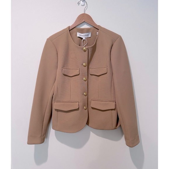 Veronica Beard Kensington knit jacket in latte - Picture 5 of 15